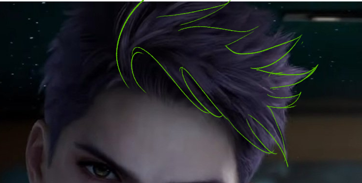 Fayumerii's tweet photo. Nothing....just crying at how if you shape block his hair, it resembles a Wolftail 
I love his design so much TT a TT
#BringValkoBack #KeepValkoAlive #Valko https://t.co/ArKdmjn9wK