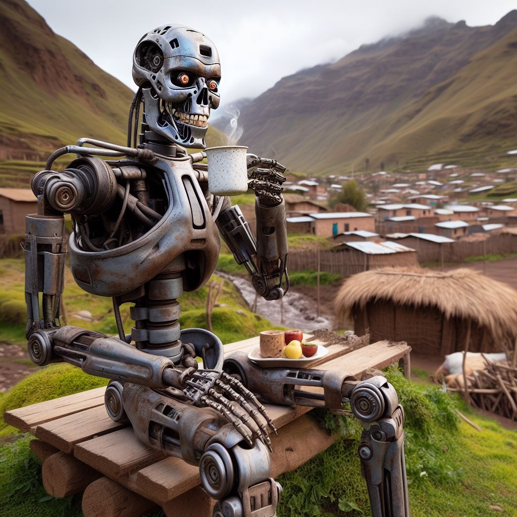 T800DoingThings's tweet photo. Sipping tea in the Peruvian countryside https://t.co/cSBpYppJiT