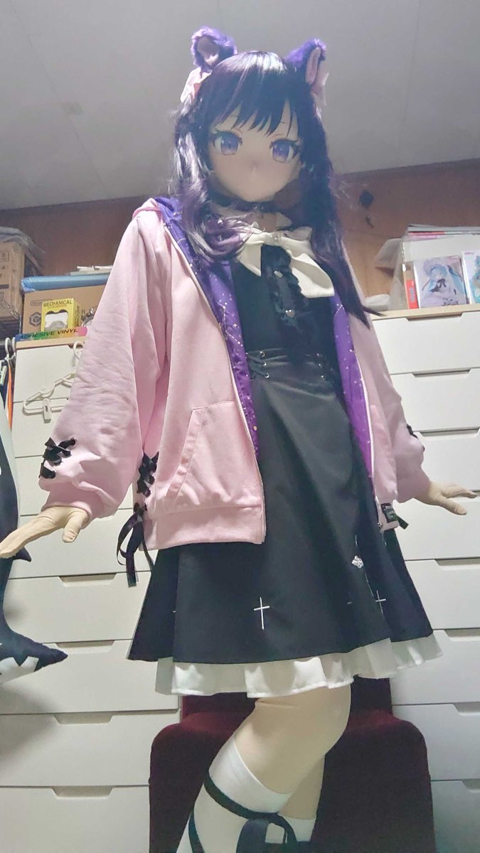 nanonotoCos's tweet photo. VRChatアバター(こよりLabo様)のあのんちゃんをお迎えしました！
可能な限り画像を上げる予定なのでよろしくお願いします♪
工房:黒猫仮面店様(@kuroneko_mask)
#kigurumi #cosplay #あのん #あのんちゃん https://t.co/jTym7Y7JVV