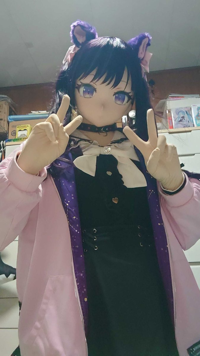 nanonotoCos's tweet photo. VRChatアバター(こよりLabo様)のあのんちゃんをお迎えしました！
可能な限り画像を上げる予定なのでよろしくお願いします♪
工房:黒猫仮面店様(@kuroneko_mask)
#kigurumi #cosplay #あのん #あのんちゃん https://t.co/jTym7Y7JVV