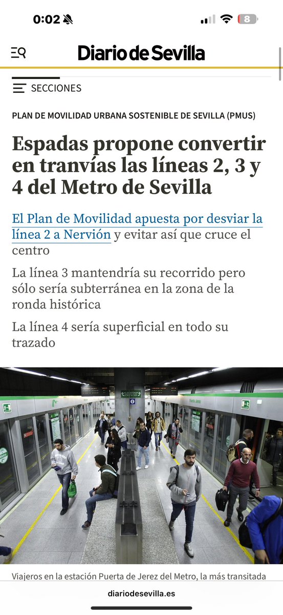 PPAytoSevilla's tweet photo. @PSOEAytoSevilla @JuanToAragon 😳 Ni un ápice de sentido del ridículo (una vez más) 

❌ Abandonaron la Línea 2 de metro para hacer líneas de tranvía según PMUS de Juan Espadas 

❌ Promesas de la Línea al Hospital Macarena 🤥

✅ Ampliaremos frecuencia y reduciremos esperas 

🤔Sabéis algo ya del cercanías? https://t.co/UbpJhWEXaB