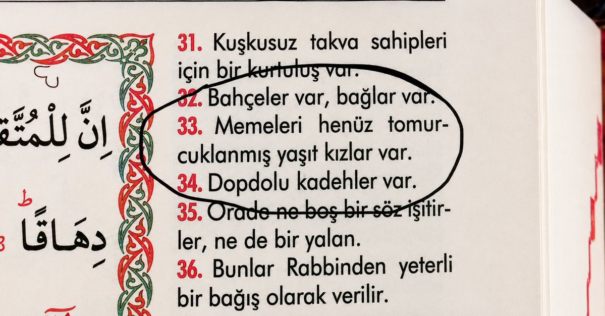 I__am_Legend_'s tweet photo. — Nebe suresi.

 Bu ayetleri namazda ya da mevlitte okunduğunu düşünsenize. 

Sonra insanların duygulanıp ağladığını düşünsenize.

Duyduğunuzu anlarsanız sihir kaçıyor. Ondan Türkçe okumanızı istemiyorlar.