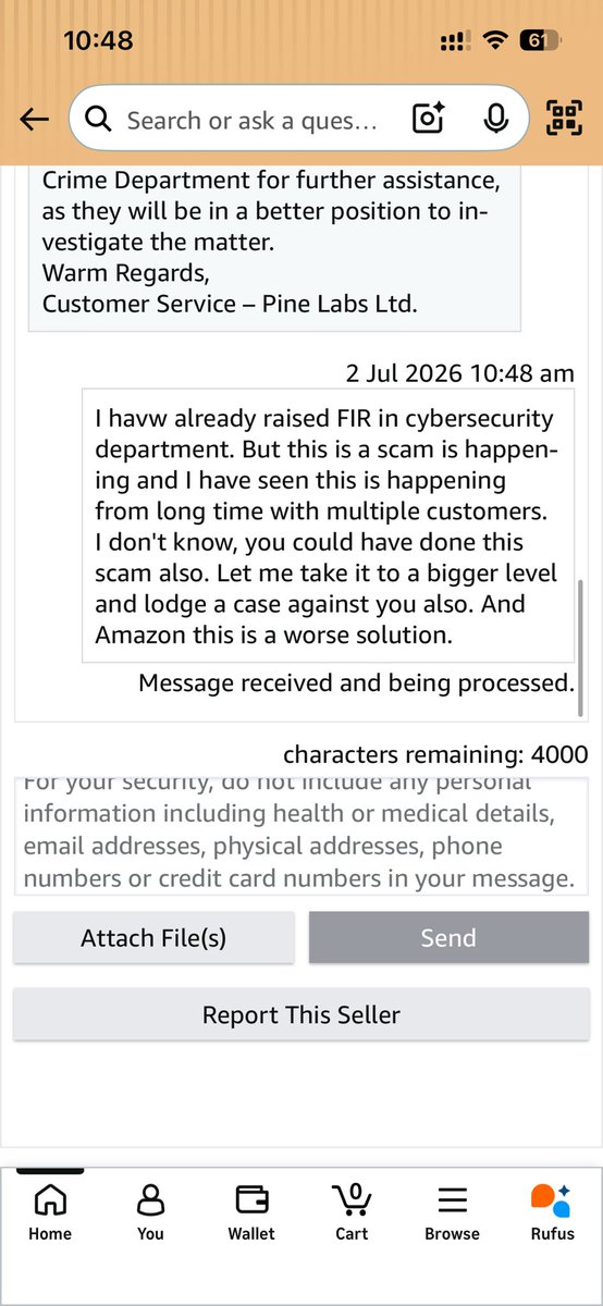 MrAngryMaster's tweet photo. Shame on you @amazon @AmazonHelp @amazonIN 
I have bought 10,000/- amazon gift card on 30th June, but it showed the status "redeemed" before our redemption. I have complaint to the amazon customer care and cyber cell as well.
Till now no action taken by amazon! @jagograhakjago https://t.co/IBuO3kAgZU