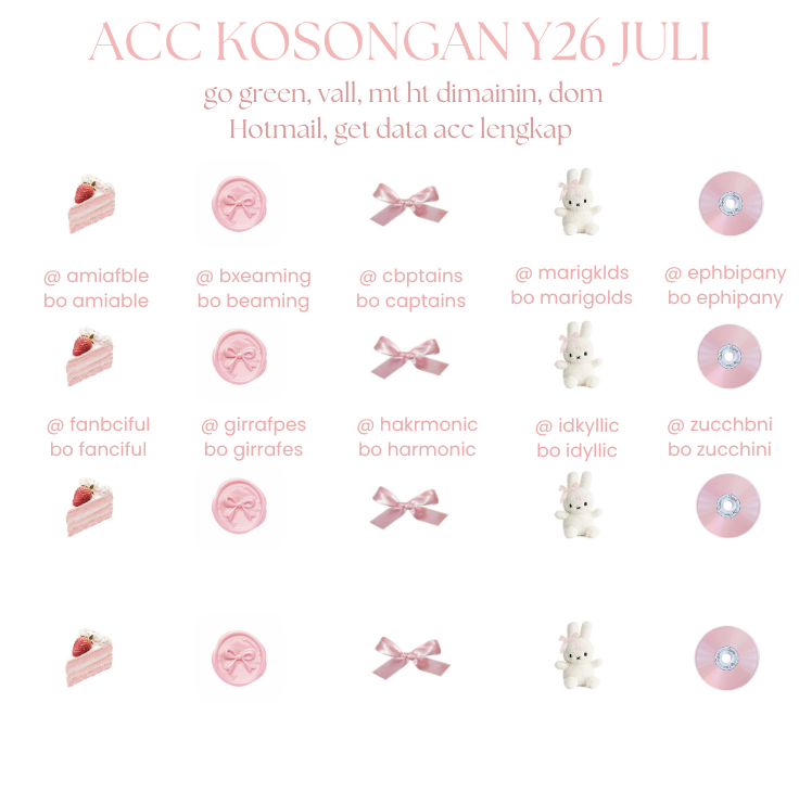 beazvs's tweet photo. wts akun kosongan y26 juli

price : https://t.co/um4EdWSlTI / each
☆ verif all (domain hotmail)
☆ bisa langsung ganti usn 
☆ go green, ht mt dimainin
☆ get all data acc lengkap

t. zonauang zonaba https://t.co/Jrmpksakdu