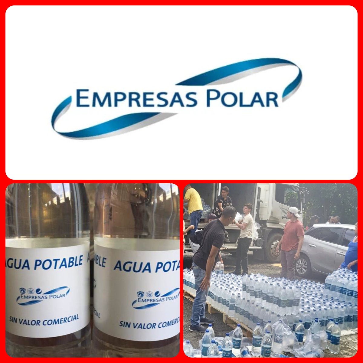 meridarebelde18's tweet photo. 🚨 ¡MISERIA HUMANA EN SU MÁXIMA EXPRESIÓN!
 Mientras la gente pasa trabajo tras el terremoto, en zonas como el 23 de Enero, Catia y Petare los colectivos y sus "bodegas comunitarias" están VENDIENDO el agua mineral donada por Empresas Polar.
Se roban hasta la ayuda humanitaria. https://t.co/CEfOiXDACU
