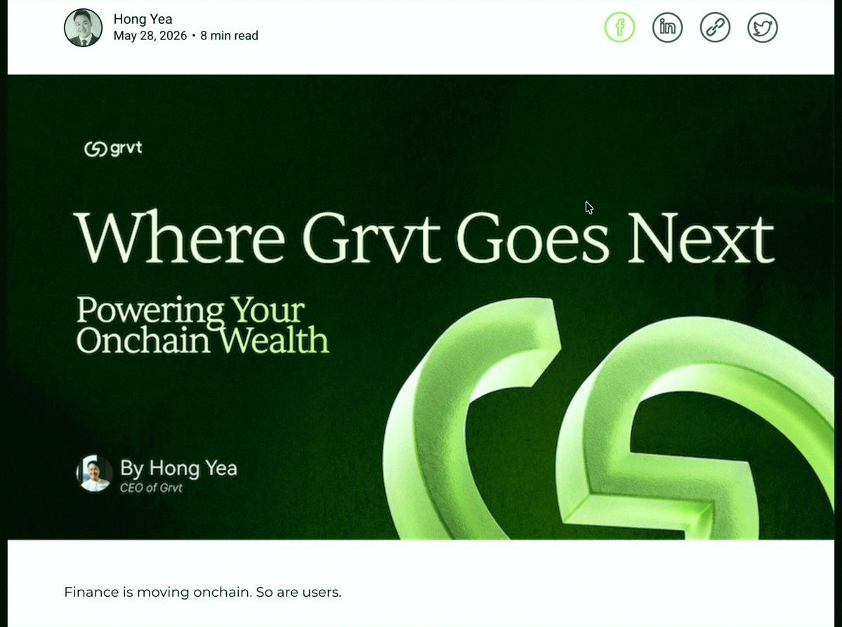 1116Hei's tweet photo. Most people still see @grvt_io as just a trading platform

But the real vision is coming into focus

The next wave of onchain adoption won't come from a random memecoin or another perp market

It'll come from real financial products onchain that anyone can use

That's th https://t.co/UdS6PDDtYg