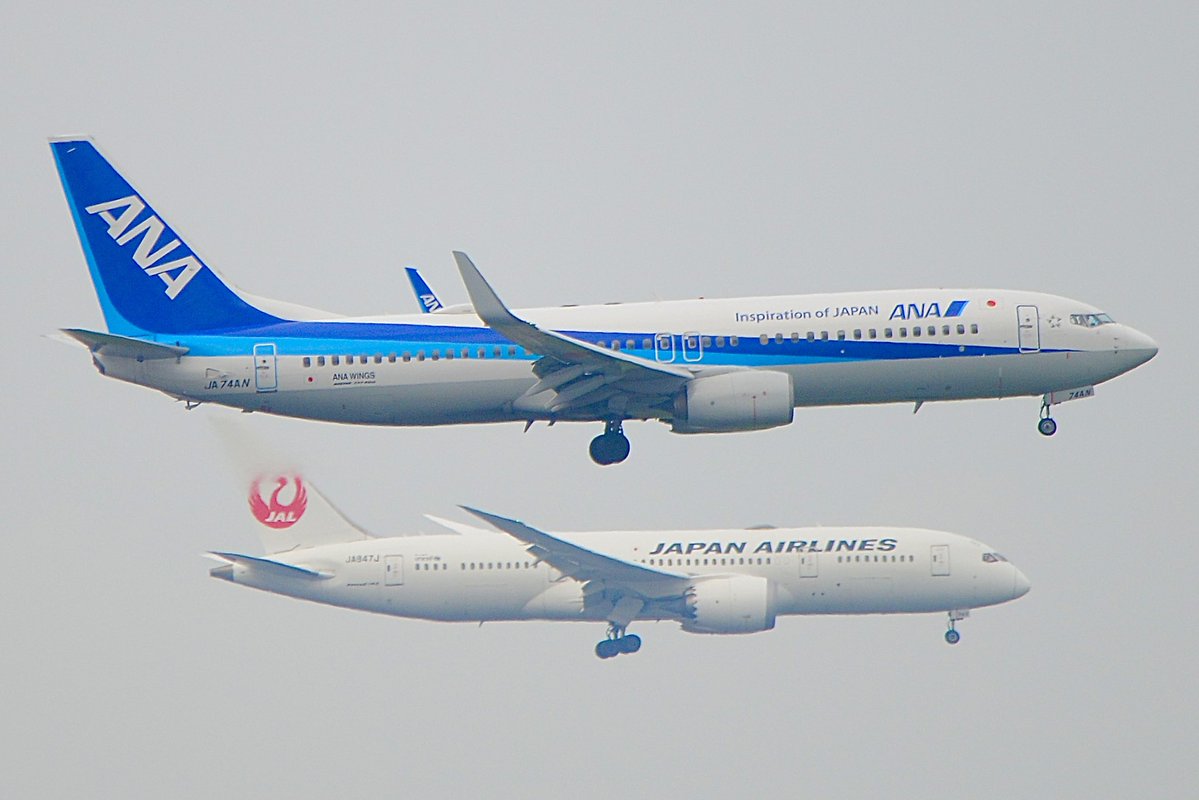 sky302tfs's tweet photo. 今日撮れた羽田空港16L.Rへのランディング✈️✈️🇯🇵 https://t.co/zKZdL0RXMA
