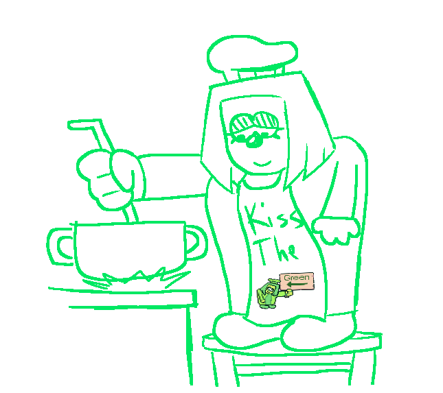 Gloomy_yeah's tweet photo. More Green Deltarune ENE graaaaaghhh!!!!

they're usually pretty good at cooking, too bad this is their first time preparing "The soup that can blow your clothes up if you're not careful" https://t.co/6j9tLnnJBI