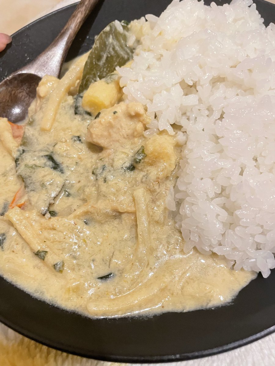 ntm____123's tweet photo. グリーンカレー手作りしたら
めためた美味しかった✌️ https://t.co/aVYczZFGUb