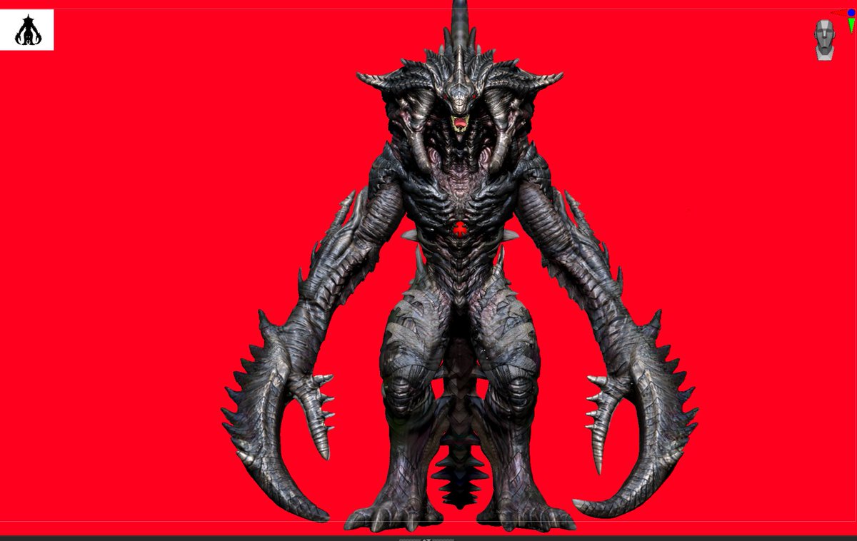noykarmu's tweet photo. "MORGAR" OF KARMU (godzilla form) 
texturing with polypaint! 

#KARMU #GODZILLA https://t.co/bOcnY6o9Z2