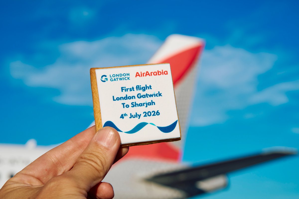 airarabiagroup's tweet photo. We are delighted to announce the commencement of our new double daily non-stop flights between Sharjah and London Gatwick, marking another milestone in the expansion of our international network.

The new service further strengthens connectivity between the United Arab Emirates and the United Kingdom, offering customers affordable, convenient travel while expanding our growing network from Sharjah.

Read more: https://t.co/TKSpv9mABx

@sharjahairport @Gatwick_Airport