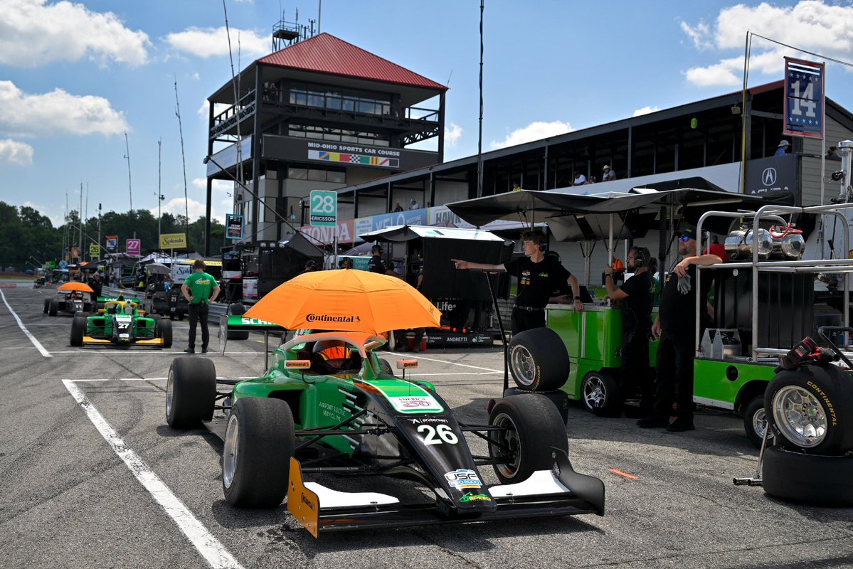 TjMotorsports's tweet photo. More work to do at @mid_ohio today! Race two will run at 8:00 AM, with race three to run after the INDYCAR race at 3:30 PM EST. Tune in live at https://t.co/4q2bKjCz1E at 8:00 AM EST!
#TJSpeed / #USFPro / #USFPro2000 / #USFProChampionships / @usfprochamps https://t.co/FxxcFthiCl