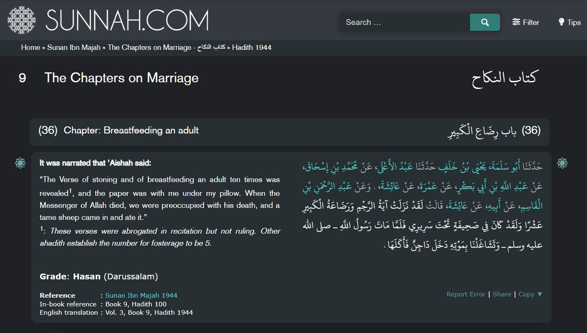 Tom017483's tweet photo. @Jeebz07690867 @enesovat22 And most importantly, Don't forget to remind your scholars to find the verse of stoning and adult breastfeeding, which the sheep ate in the house of Aisha. That's most important for human kind which your prophet brought forth as new thing that Jesus did not say. https://t.co/Iro7PdzhiK