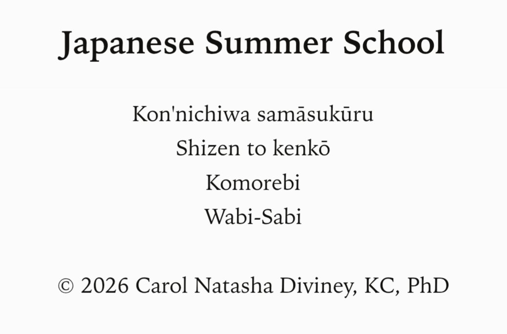 CarolDiviney's tweet photo. Poetry: Japanese Summer School July 2026.
Neuro-educational Language and Arts.
Universe Poems ®
https://t.co/QftlDn3bKp
#Universe #Poems #Fine #Art #Japanese #Summer #School #July2026 #Language #Acquisition #Neuroscience #Neuroeducational #Language #and #Arts https://t.co/wGTTnHXqyq