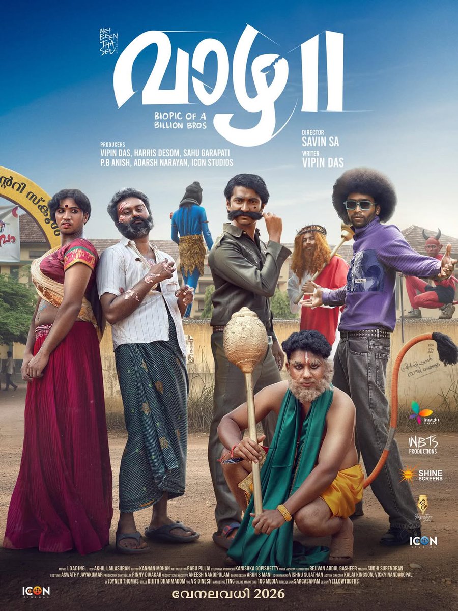 rohanpr005's tweet photo. Vaazha 2 : Biopic of a billion Bros (2026) !

Four friends are treated as troublemakers and face pressure from their families, parents, and school.

Script | Directing | Acting |  Cinematography | BGM

#indiancinema https://t.co/NeAEXXTslv