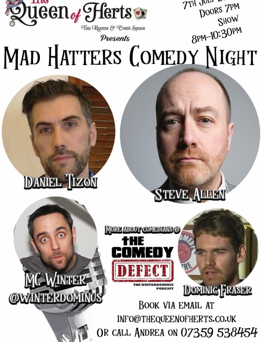 1607WestEgg's tweet photo. Tuesday 7th July, opening here. 
#comedy https://t.co/SizQ4EmEwk