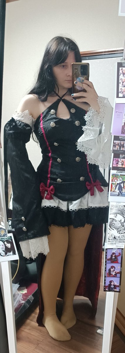 LegistSama's tweet photo. どんどんクルルのコスプレができています!
ドレス、スリーブとチョカーは完成!!
全部手作りです!
後はブーツ、ウィッグ、へアアクセサリーです! https://t.co/ru2LWAbMNd