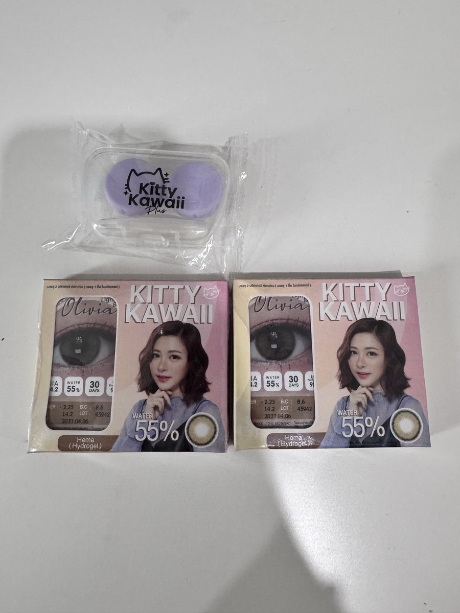 amyourrtt's tweet photo. ขายคอนแทคเลนส์รายเดือนของ kitty kawaii สีสวยมากกก ค่าสายตา -225 สี olivia light brown ของใหม่ยังไม่ได้แกะซีลค่ะ ซื้อมาผิดเบอร์ ส่งต่อ 230 รวมส่ง (ได้ 2คู่ )  #ส่งต่อเครื่องสำอาง #ส่งต่อ #รีวิว #ใช้ดีบอกต่อ #พรีออเดอร์ #ส่งต่อน้ำหอม #ราคาถูก #ตลาดนัด https://t.co/4RqEUoeYxL
