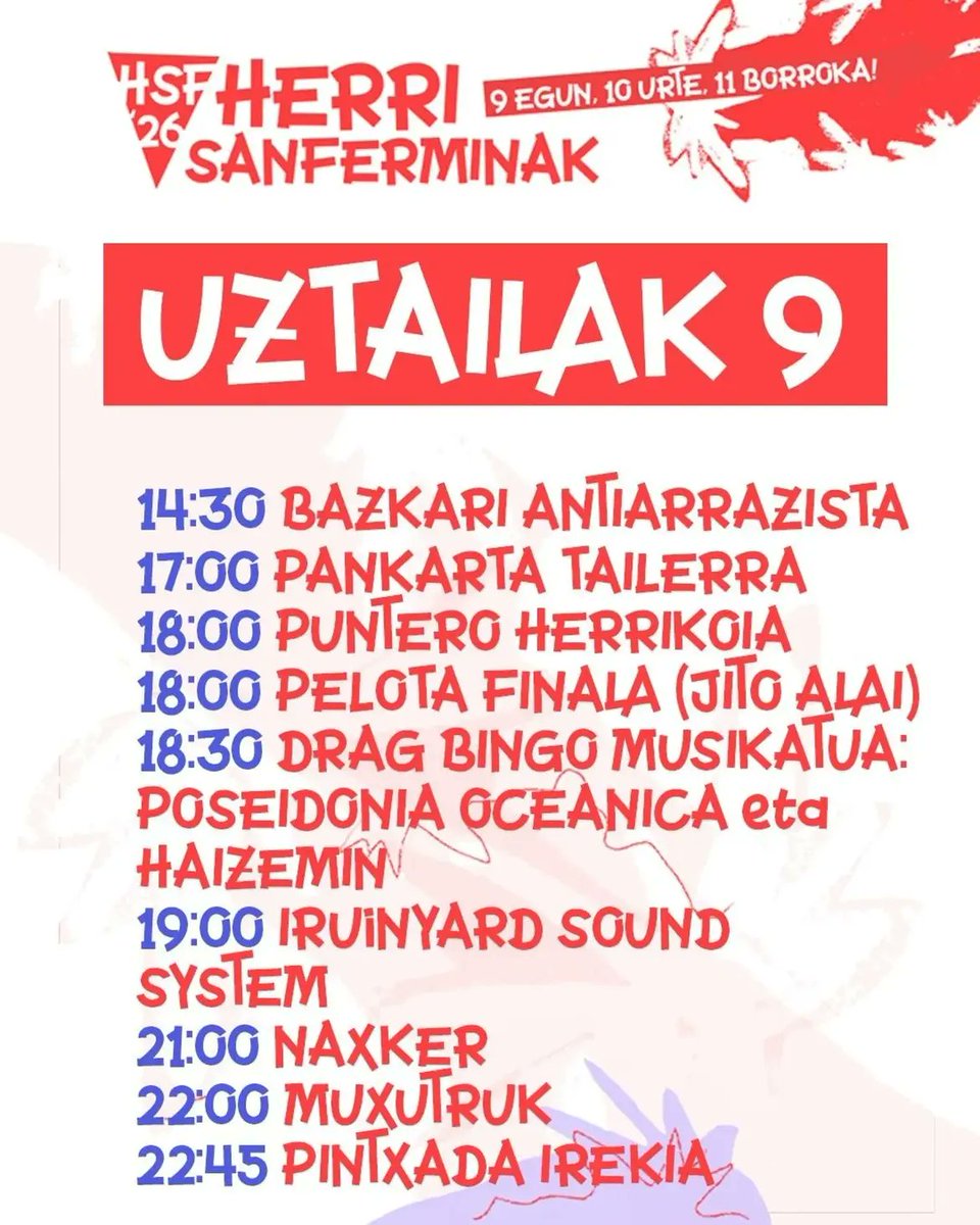 iruinyardsound's tweet photo. Después de la clásica hibernación de Iruinyard, la de siempre en San Fermín:

🔻 Uztailak 9 Herri Sanferminetan (19:00etan Jito Alai frontoian) w/ Sound System

🔻 Uztailak 13 Gora Iruñan 22:00etan DJ SET

😘 https://t.co/sqHU1TVDBU