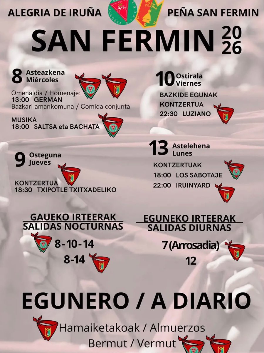 iruinyardsound's tweet photo. Después de la clásica hibernación de Iruinyard, la de siempre en San Fermín:

🔻 Uztailak 9 Herri Sanferminetan (19:00etan Jito Alai frontoian) w/ Sound System

🔻 Uztailak 13 Gora Iruñan 22:00etan DJ SET

😘 https://t.co/sqHU1TVDBU