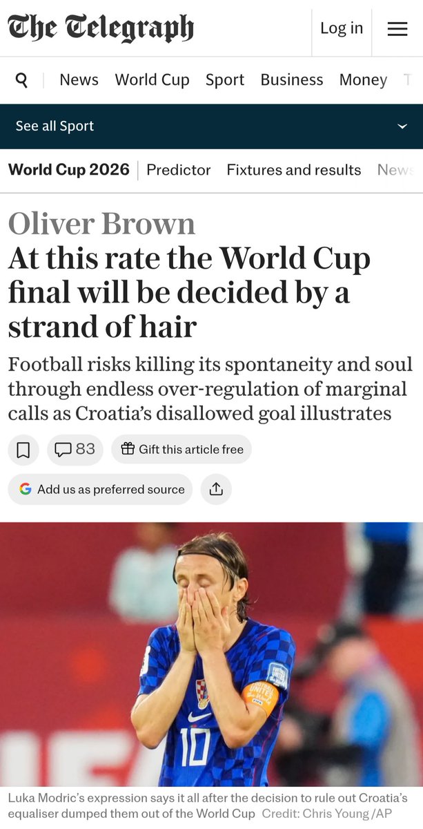Palla_Rubra's tweet photo. "Is this honestly what football wants? Is it comfortable with seeing a vast eruption of human joy cruelly deflated by the identifying of a contact so minuscule it is invisible to the naked eye?" 

https://t.co/Zu5os7Jw71 https://t.co/55l0uyowmk