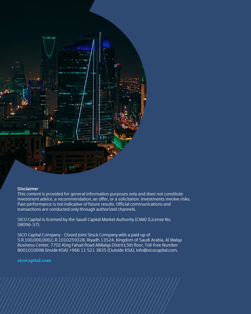 sico_capital's tweet photo. Saudi Market Weekly Update | 2 July 2026

A snapshot of this week’s market movements, highlighting Tadawul performance, key sector trends, top gainers and decliners, most traded companies, and key macro drivers shaping regional markets. https://t.co/qphhmtaX5W