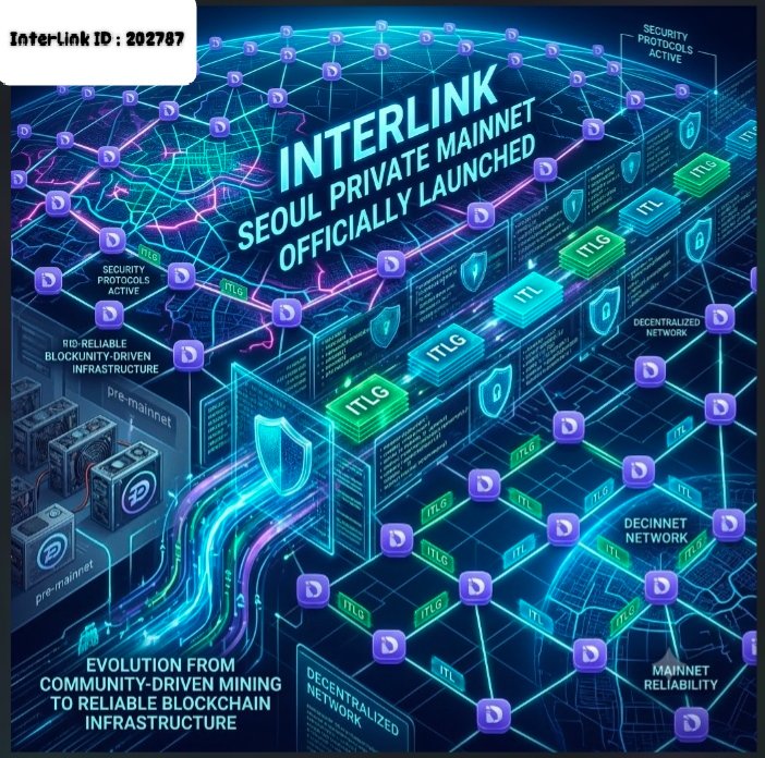 iqbal0192's tweet photo. InterLink Seoul Private Mainnet resmi dimulai!
Lebih dari sekadar penerimaan ITLG &amp; ITL di jaringan utama — ini adalah tonggak transformasi InterLink menjadi infrastruktur blockchain yang beroperasi penuh.

#Interlink #ITLG #ITL #InterlinkSeoulPrivateMainnet https://t.co/EjyRMKLqO3