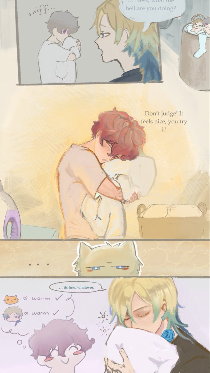 sa2mping's tweet photo. my mood is through the roof so im posting this laundry day comic i never finished😖 https://t.co/yQL1IugWtJ