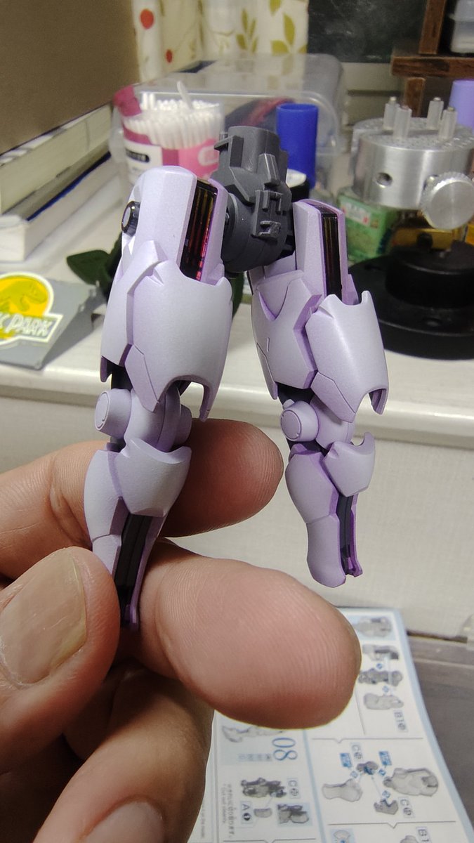 akira_298's tweet photo. お疲れ様です。エアリアルの下半身、下地のパープルがよく効いて怪しさバツグンですね。それにしても、ふっっっとい！ https://t.co/aFjYA7fuUU