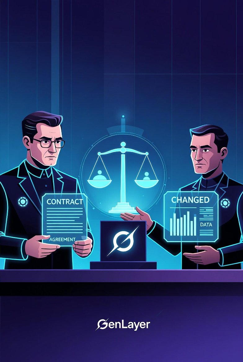 Farhad43215621's tweet photo. AI agents can already automate work,but what happens when they disagree on the result?
That's where @GenLayer stands out with Intelligent Contracts powered by AI consensus.
They evaluate real-world information, interpret natural language, and resolve disputes fairly. https://t.co/tmQ0EGyGKH
