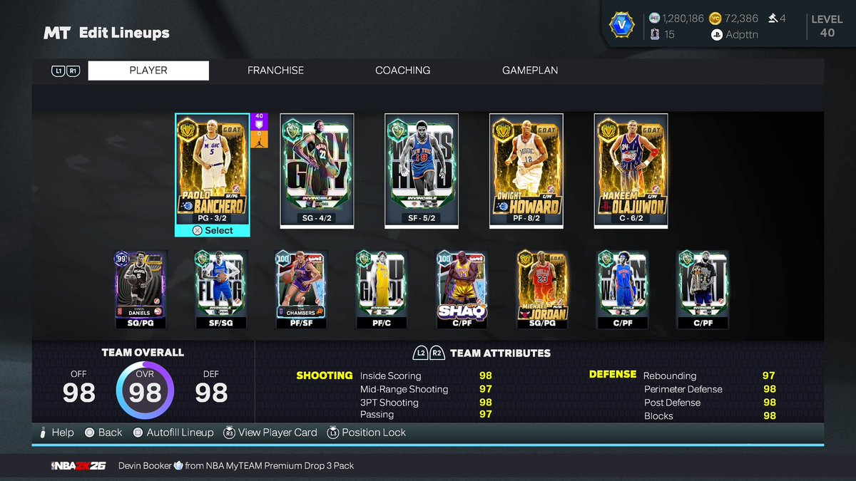 paularupolo's tweet photo. Picked up Rudy and Reed while grinding for Moses. Won’t spend any MT until GOATs are buyouts I think 👌🏼😅 #2k26MyTeam https://t.co/w6ldMxr2N8