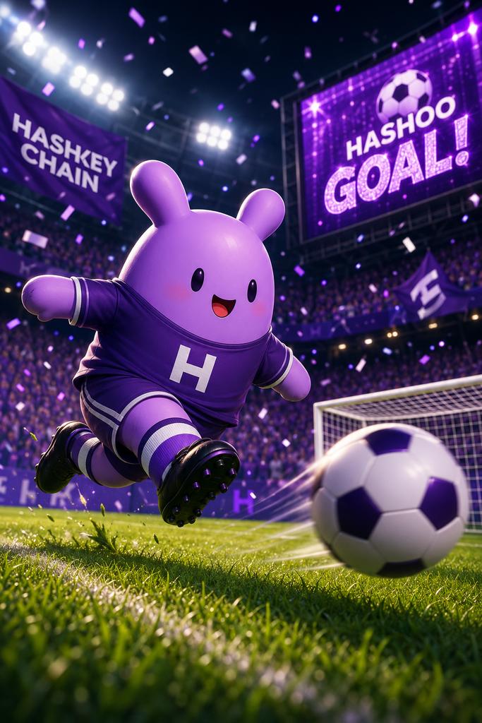 MeriLotos's tweet photo. @HSKChain Meet Hashoo on the football pitch!
I created this original football-themed artwork inspired by the HashKey World Cup. Hope Hashoo brings you the same excitement, teamwork, and passion that make football so special! 💜⚽
#HashKeyWorldCup @HSKChain https://t.co/CssNMlhahi