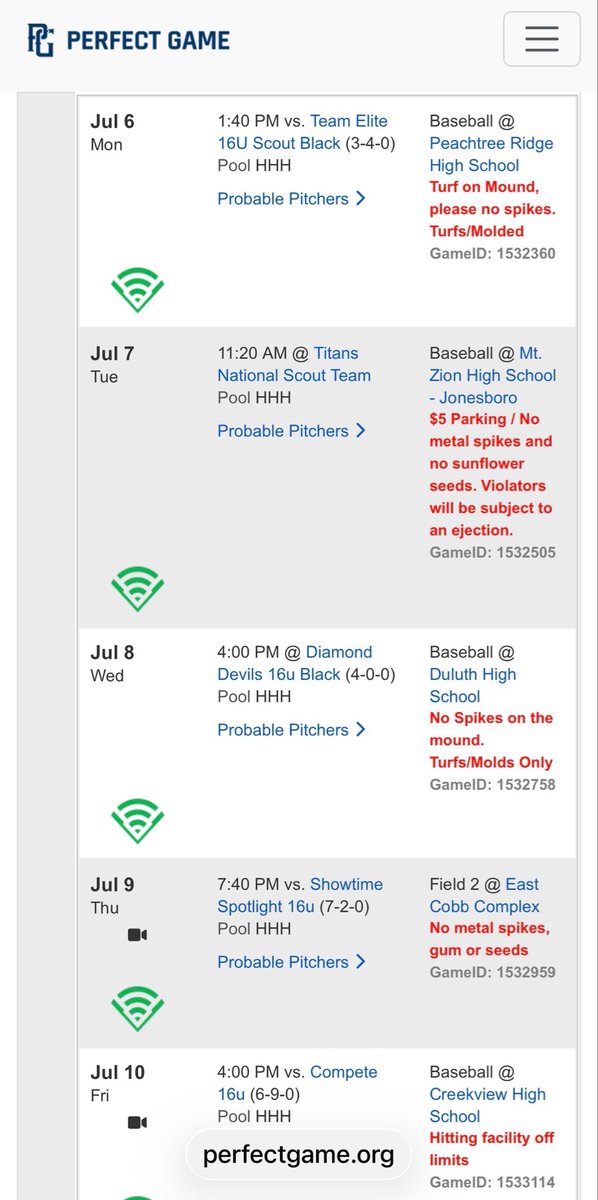 LoonamNolan's tweet photo. my schedule for wwba this week 🔥🔥 https://t.co/WQWoPNUk01