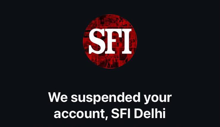 Noel__ben's tweet photo. At a time when SFI is leading struggles against paper leaks across the country, @SfiDelhi 's account gets suspended. SFI Delhi is on the forefront of protests at Jantar Mantar,constantly mobilising students from campuses. Well,the govt.wants only IT Cell to function. https://t.co/XWCJbCkKiq