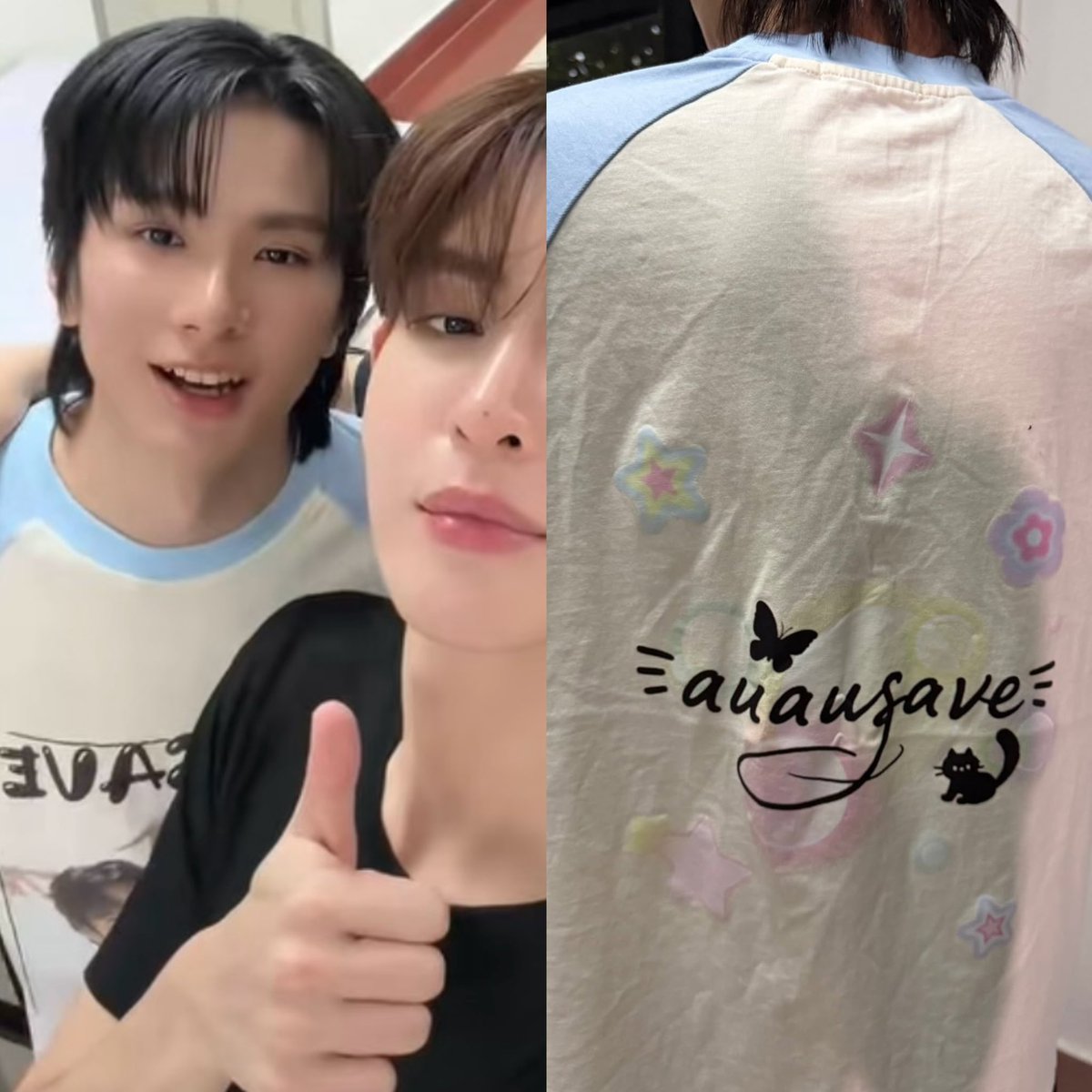 Daisy160114's tweet photo. แล้วด้านหน้าเสื้อเป็นรูปอู๋เซฟด้วยหรอเอ้นดูอ่าาาา 🤏🏻🥹
#auausave https://t.co/fl2sLPKZwR