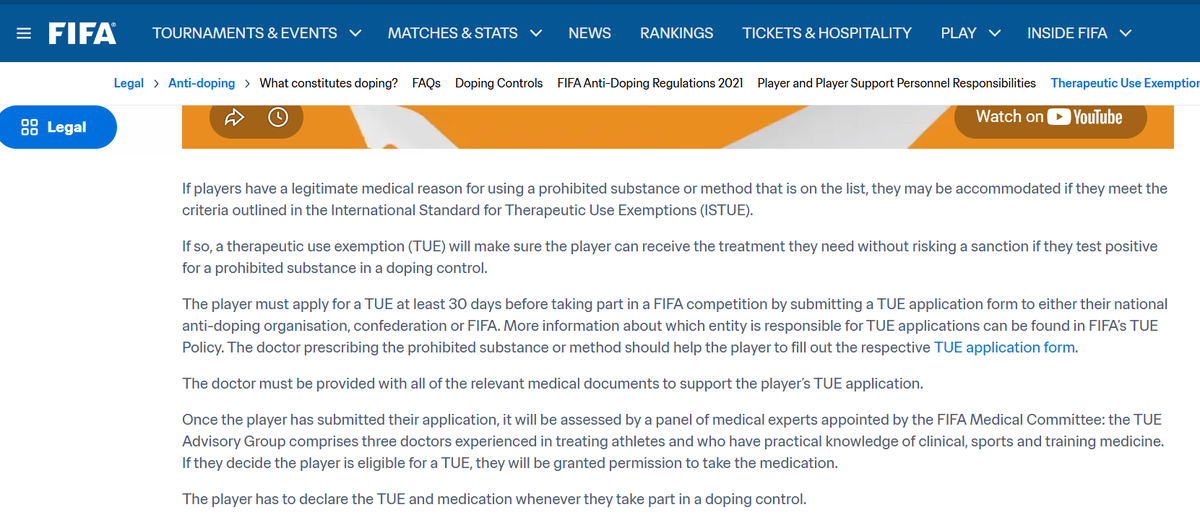 RAHEEMBVB's tweet photo. @carjiasysheron1 @sirjay2305 Messi has growth hormone deficiency which means his HGH use falls under medical reasons which FIFA has exceptions for under their therapeutic use exemption rule. https://t.co/aQYUD7occa