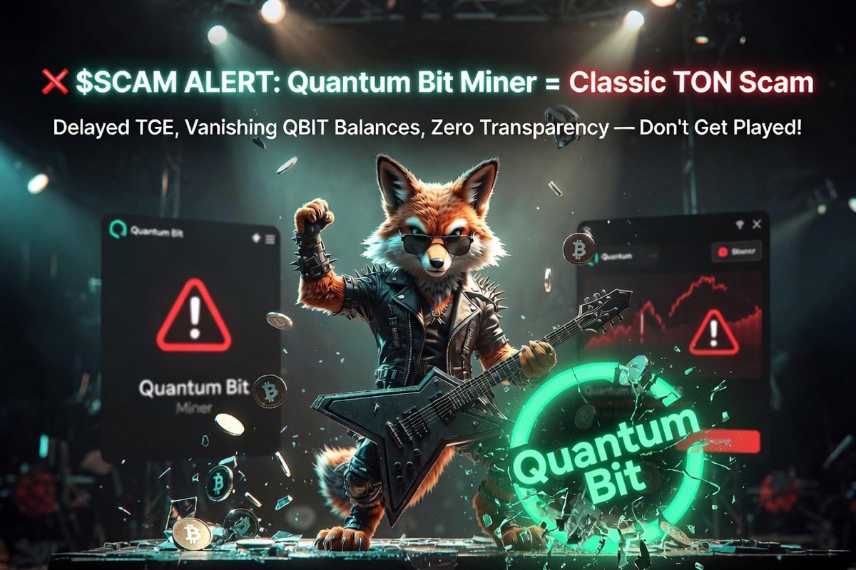FoxScamArmy's tweet photo. DECLASSIFIED INTEL — $QBIT RISK PROFILE 🦊🚨

​The surveillance grid has flagged a predatory pattern within the $QBIT Telegram miner/betting bot infrastructure. The data indicates severe system manipulation.

​Our core units have extracted the primary risk matrices: 👇 

(1/4) https://t.co/fF3WaTKHZC