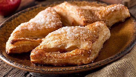 CorinnePulitzer's tweet photo. #PastryLovers are on the go this holiday weekend & celebrating a portable fave. It’s #NationalAppleTurnoverDay & these flakey pockets filled with spiced apples are topping the menu all day🍎 @PepperidgeFarm @_MarieCallender @NationalDayCal @HeyWhatDay @DiningGuide2Day @Pillsbury https://t.co/xJvdsZDpQZ