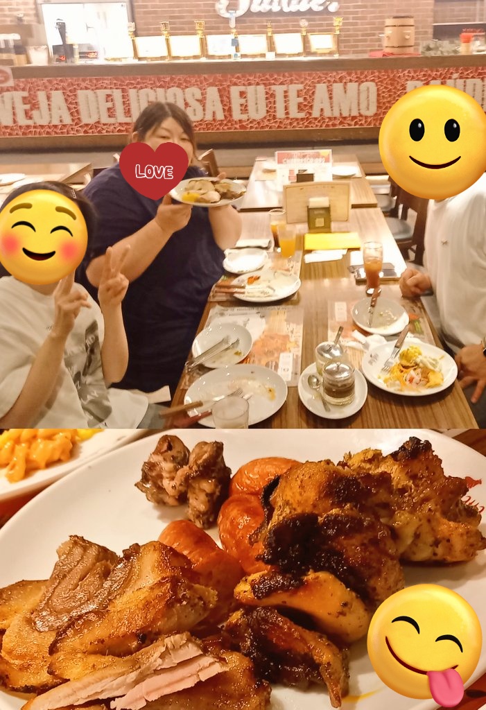 Drevolution2020's tweet photo. シュラスコ食べてきた😋
ちょっと夏バテ気味だったけど元気になった✨

ええ、わかってます、太っ… https://t.co/KZiyVN3HLy