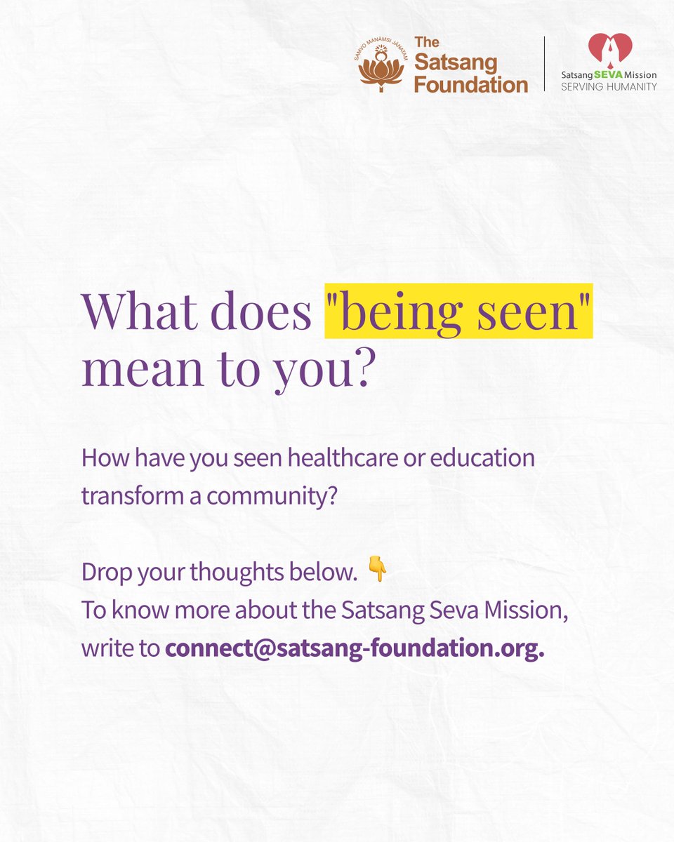 SatsangTweets's tweet photo. #TheSatsangFoundation #SatsangSevaMission #SSM #CommunityOutreach #CommunityCare #HealthcareEquity #EducationForAll #SocialImpact #InclusionMatters https://t.co/q6OO45Ege8