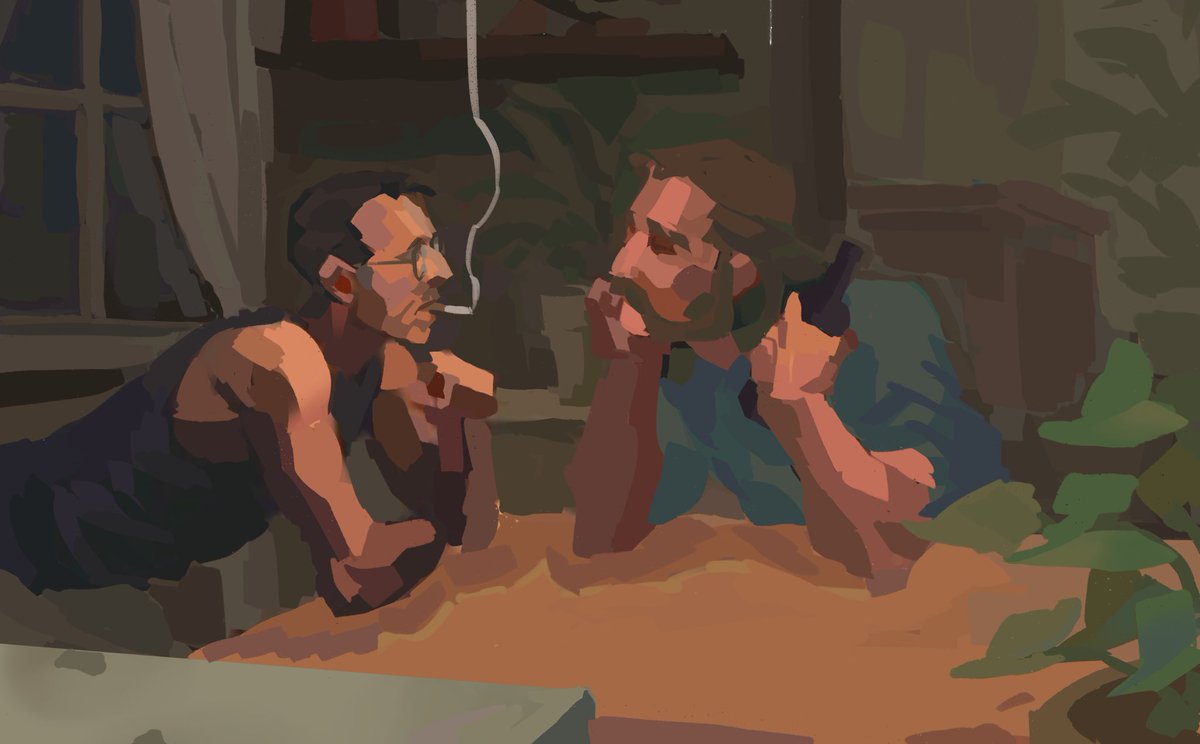 PRIMA875's tweet photo. I got out of the hospital and now I can draw yippyyyy #DiscoElysium https://t.co/Z65IcY5Msv