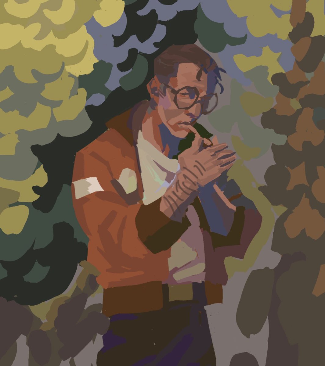 PRIMA875's tweet photo. I got out of the hospital and now I can draw yippyyyy #DiscoElysium https://t.co/Z65IcY5Msv