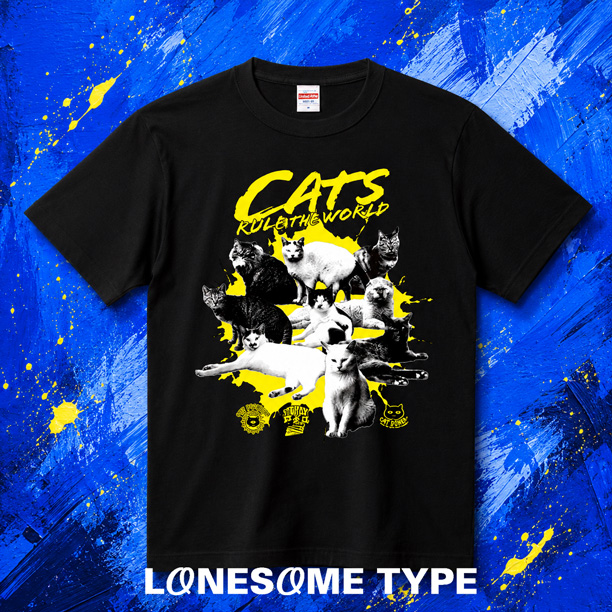 lonesometype's tweet photo. 『🐱猫が世界を支配する(黄)』
ハイクオリティーTシャツ（ブラック）
👉 https://t.co/EAodfY24Y4

ご購入ありがとうございます🙏
🉐1200円OFFセール開催中!!
ショップ👉 https://t.co/0tjowkeTWI

#猫 #Tシャツ https://t.co/7taJ4ipT7j