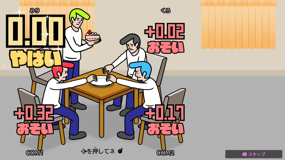 8mm_gram's tweet photo. 今日は2人でずっとリズム天国してた
時間ピッタリに押すゲームのバトルは同点でした👏 https://t.co/EoB107725G