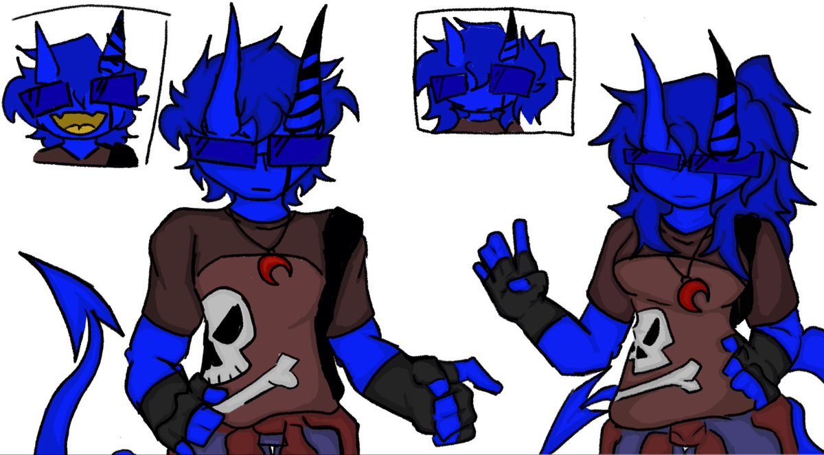 eliabits's tweet photo. The Blue Mutants Redesigns Part 1 (1st Xander and Xandra, they are the same person Xander can swap genders) (2nd Mint) (3rd Lucid) (4th Leanna) #digitalartㅤㅤㅤㅤ https://t.co/UY2dFxyLEo
