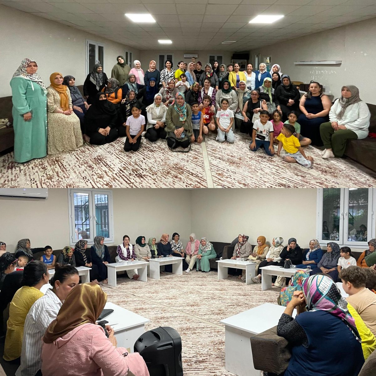 YuregirAk's tweet photo. İl Kadın Kolları Başkanımız Hacer Söylemez, Başkanımız Fatma Ceylan, İl Kadın Kolları Başkan Yardımcıları ve İlçe Yönetim Kurulu Üyelerimiz ile birlikte, Adıyamanlılar Haftası vesilesiyle Yunus Emre Mahallesi'nde yaşayan Adıyamanlı kadınlarımızla bir araya geldik. https://t.co/hrOEDdROtM