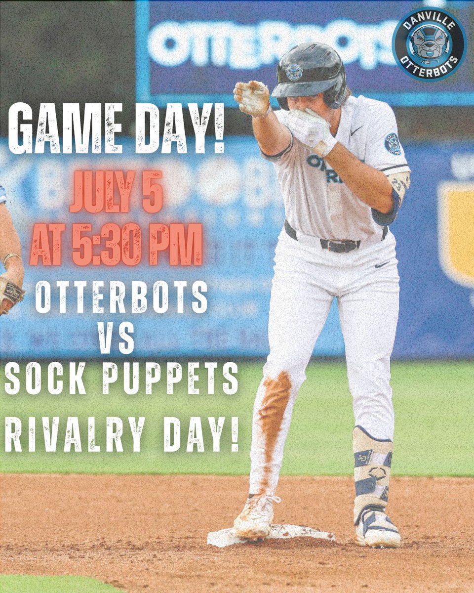 GoOtterbots's tweet photo. It’s Game Day! 

⏰: 5:30
📍: American Legion Field 
🎟️: https://t.co/Suy3cxsSRh https://t.co/gk2fubUrz0