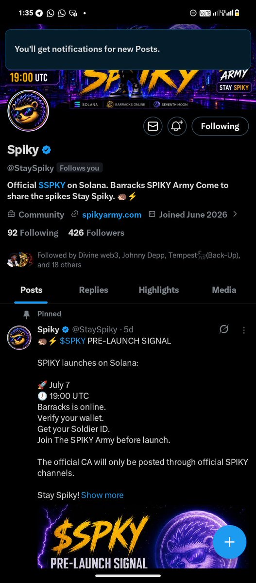 alpha_web300's tweet photo. @gabypadronp @StaySpiky LFG 🔥🔥 

@0xWilly_ ,@axelnovauj0p  let's get in guys 🔥 

Done all the necessary things https://t.co/N08nhNav1W