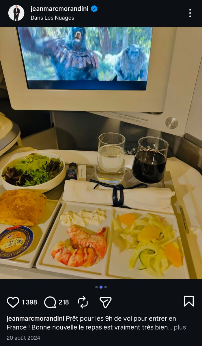 LolantRuquier's tweet photo. Morandini en 2026, fier de prendre l'avion low cost, étant trop pauvre comme vous et moi pour partir en business class
🆚
Morandini en 2025, 2024, et les années précédentes, le cul enfoncé en business class https://t.co/LUq4yX7Qmw