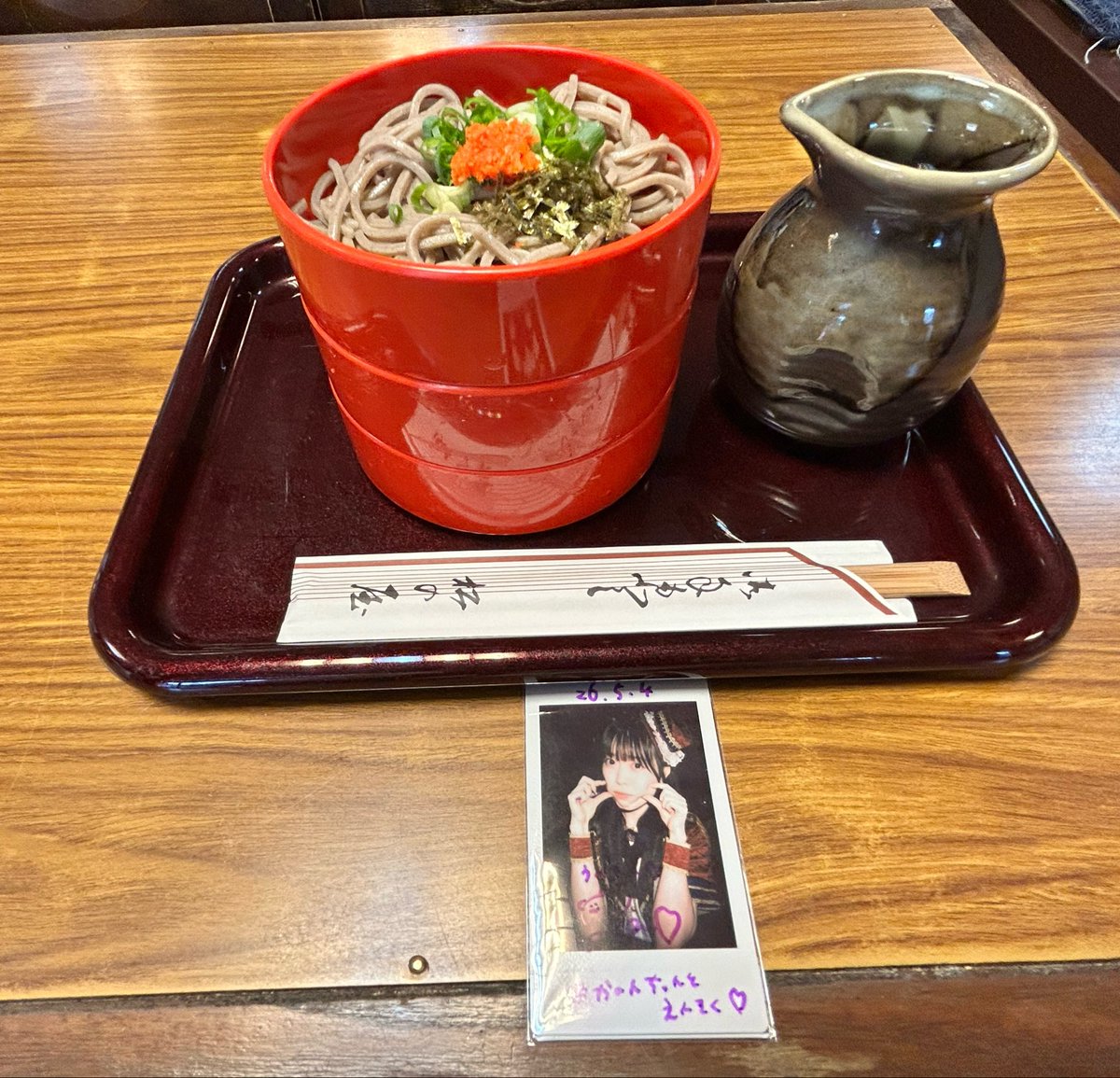 namiro_drop5573's tweet photo. 2日目の今日は、出雲大社さんと玉造温泉に行ってきたよ〜

自然の力を身体に取りこめたような感じがしたよ( ᎔˘꒳˘᎔)💜
お蕎麦も、おぜんざいも美味しくいただきました😌

 #かのんちゃんとえんそく
 #今日もおつかのん https://t.co/H6QjwXoRfn